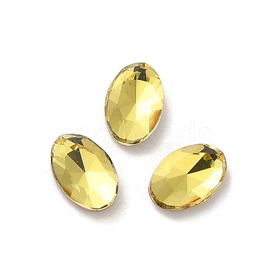 Glass Rhinestone Cabochons RGLA-P037-08A-D226-1