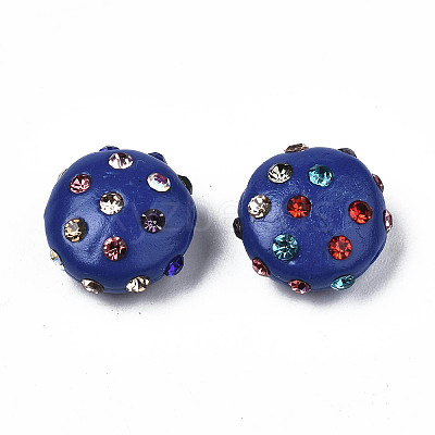 Polymer Clay Rhinestone Beads RB-S056-27A-1