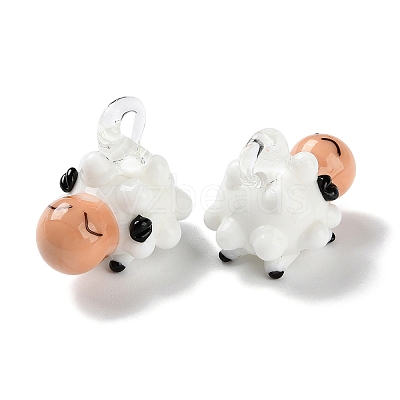 Handmade Lampwork Pendants LAMP-L078-004B-1