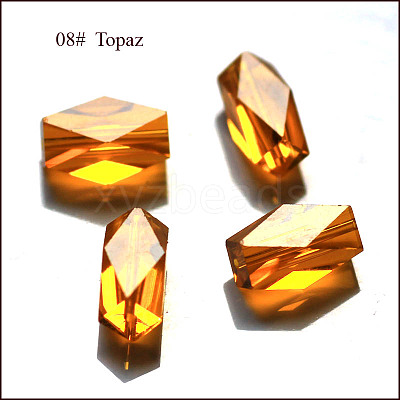 Imitation Austrian Crystal Beads SWAR-F055-8x4mm-08-1