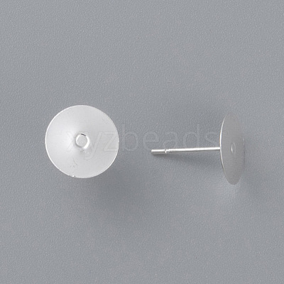 304 Stainless Steel Stud Earring Findings STAS-H436-24S-10mm-1