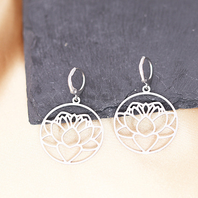 201 Stainless Steel Hoop Earrings FS-WG6B1B3-01-1