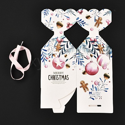 Christmas Theme Paper Fold Gift Boxes CON-G012-03A-1