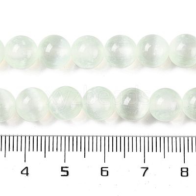 Natural Selenite Beads Strands G-C142-01B-06-1