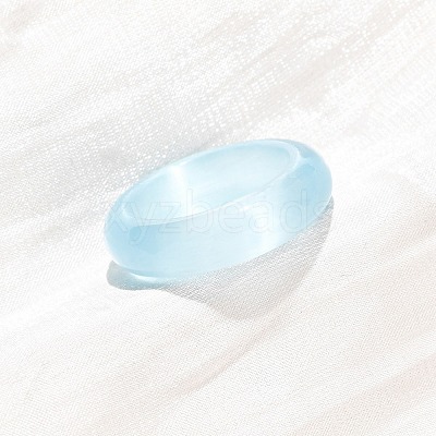 Cat Eye Finger Rings RJEW-G363-01A-15-1