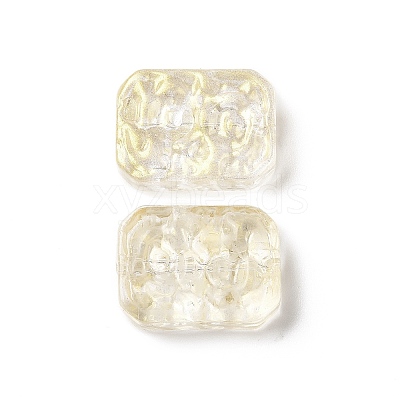 Transparent Spray Painted Glass Beads GLAA-I050-08-1