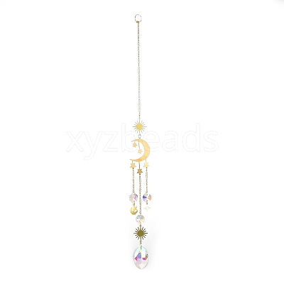 Brass Big Pendant Decorations HJEW-M005-04B-G-1