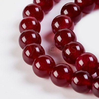 Natural White Jade Beads Strands G-K254-10-8mm-01-1