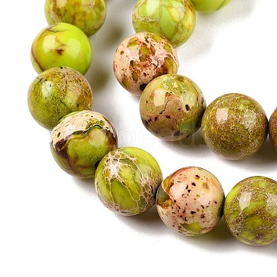 Natural Imperial Jasper Beads Strands G-N342-63K-1