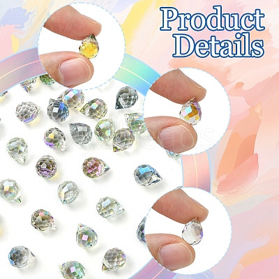 48Pcs 4 Colors Electroplate Glass Beads GLAA-FS0001-89-1