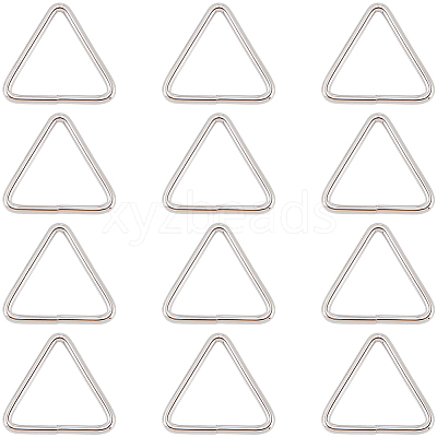 12Pcs Triangle Iron Linking Rings IFIN-CP0002-96P-1