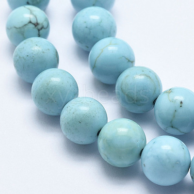 Natural Howlite Beads Strands X-G-K244-02-4mm-01-1