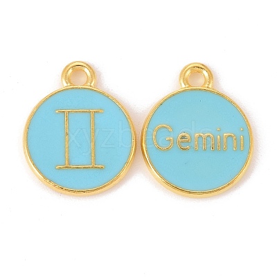 Alloy Enamel Pendants ENAM-S124-01B-16I-1