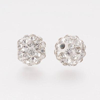 Polymer Clay Rhinestone Beads RB-K050-8mm-C13-1
