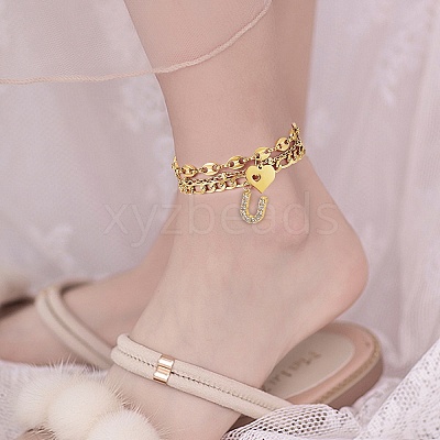 Anklets Sets AJEW-AN00383-24-1