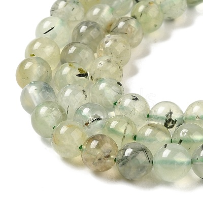 Natural Prehnite Beads Strands LS-G-S333-6mm-032-1