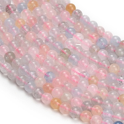 Natural Morganite Beads Strands GG-G476-4mm-01-1