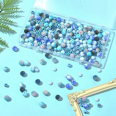 244Pcs Imitation Acrylic Beads Kits OACR-FS0004-07A-1
