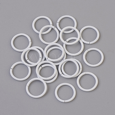Spray Painted Iron Open Jump Rings IFIN-F149-B16-1