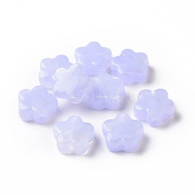 Opaque Acrylic Beads X-OACR-E014-13H-1