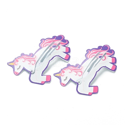 Cute Spray Painted Iron Snap Hair Clips PHAR-L006-A03-1