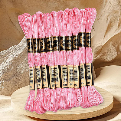 10 Skeins 6-Ply Polyester Embroidery Floss OCOR-CY0004-38F-1