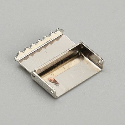 Zinc Alloy Ribbon Crimp Ends FIND-WH0126-13E-P-1