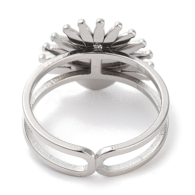 Ion Plating(IP) 304 Stainless Steel Ring RJEW-B059-01P-04-1
