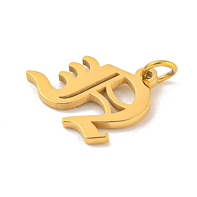 Ion Plating(IP) 304 Stainless Steel Charms STAS-I010-01G-N-1