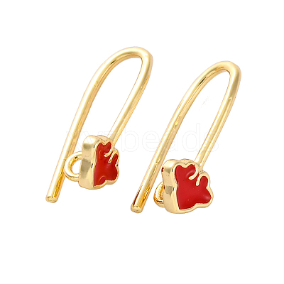 Brass Earring Hooks KK-A240-06G-1