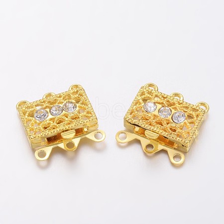 Brass Filigree Box Clasps KK116-G-1