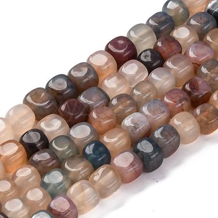 Natural Dragon Veins Agate Beads Strands G-G177-E13-01-1