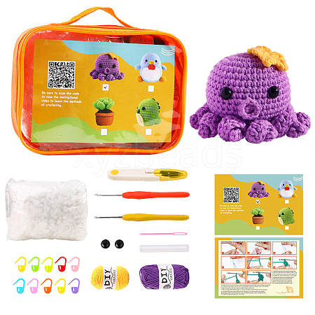 DIY Octopus Knitting Kits X1-DOLL-PW0016-01H-1