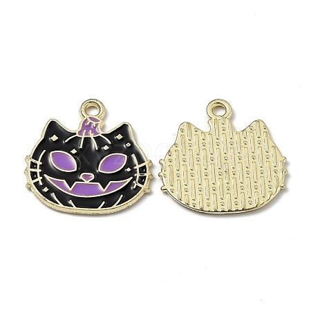 Alloy Enamel Pendants ENAM-Z001-15G-02-1