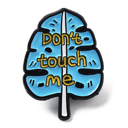 Monster Theme Don't Touch Me Enamel Pins JEWB-Q001-04EB-03-1