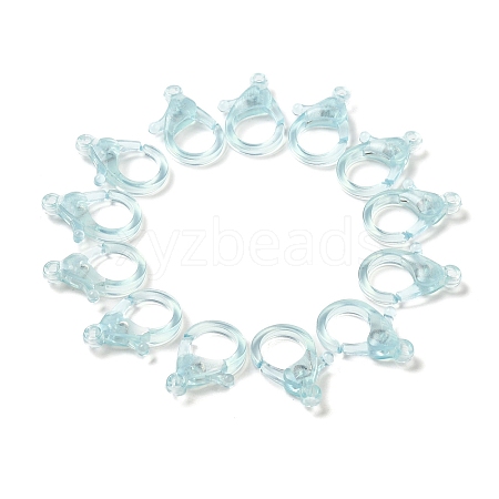 Transparent Plastic Lobster CLaw Clasps LS-KY-H005-A02-1