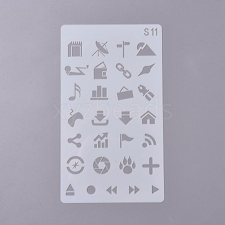 Plastic Drawing Stencil DIY-WH0155-01-1