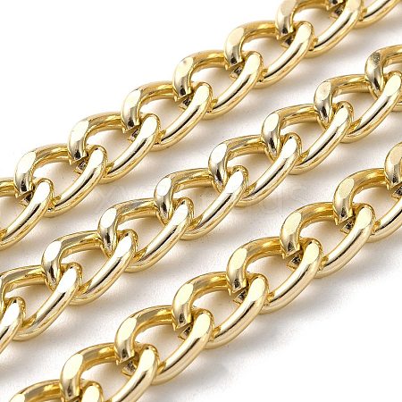 Oxidation Aluminum Diamond Cut Faceted Curb Chains CHA-H001-16KCG-1