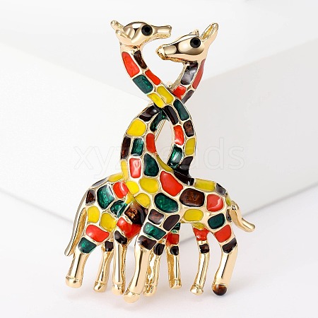 Giraffe Enamel Pins JEWB-Q004-01KCG-01-1