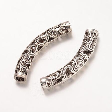 Tibetan Style Alloy Tube Beads PALLOY-K226-01AS-1