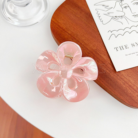 Hollow Flower Plastic Claw Hair Clips PW-WG85813-01-1