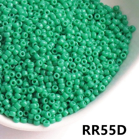 Opaque 11/0 Glass Seed Beads SEED-I013-2mm-RR55D-1