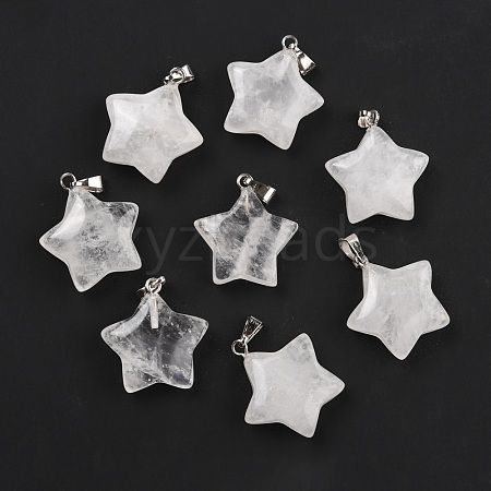 Natural Quartz Crystal Pendants G-I319-01P-04-1