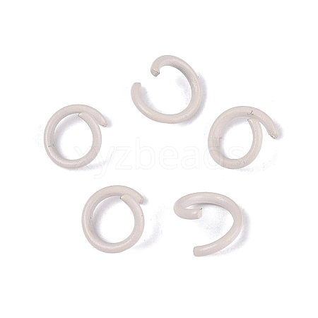 Spray Painted Iron Open Jump Rings IFIN-T017-04C-19-1