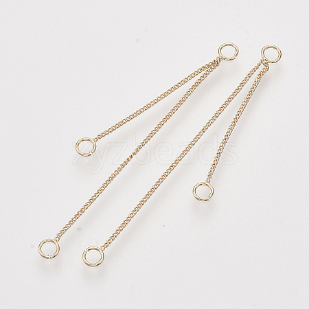 Brass Chain Chandelier Component Links X-KK-T044-04G-1