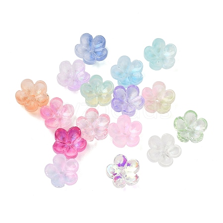Dyed & Heated Glass Bead Caps GLAA-C042-01-1