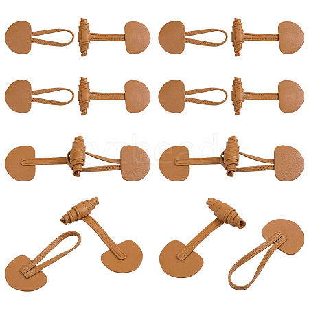 Leather Toggle Buckles FIND-WH0199-469A-1