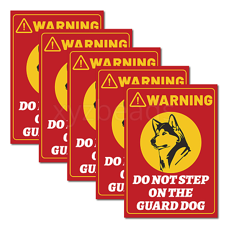 Waterproof PVC Warning Sign Stickers DIY-WH0237-006-1