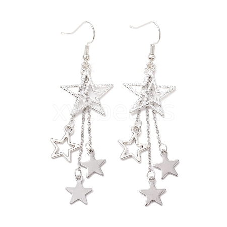 304 Stainless Steel Dangle Earrings EJEW-TA00431-1