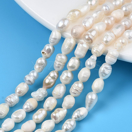 Natural Cultured Freshwater Pearl Beads Strands X-PEAR-N012-05F-1